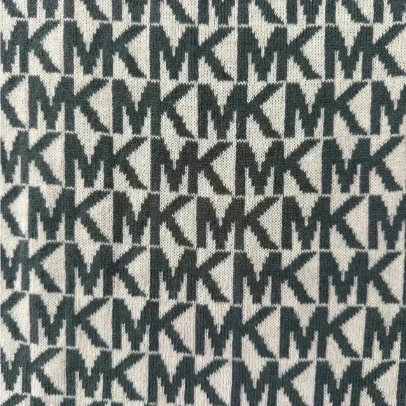 Michael Kors Gray Signature Soft Wool Scarf - Picture 6 of 6